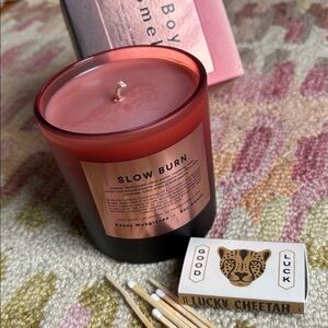 Kacey Musgraves + Boy Smells Slow Burn Candle New in Box sultry smoldering woods